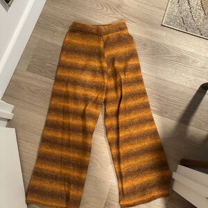 Zara Warm Brown and Orange Knit Sweater